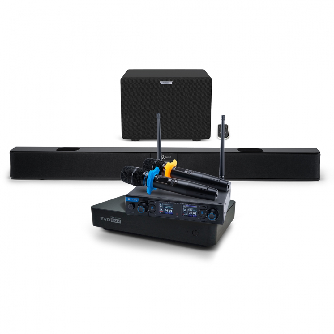 Hi-End караоке-система EVOBOX Premium + EvoSoundBar (саундбар с караоке) в Хакасии