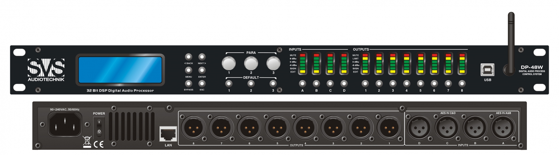 SVS Audiotechnik DP-48W Цифровой процессор: 4 входа 8 выходов в Хакасии