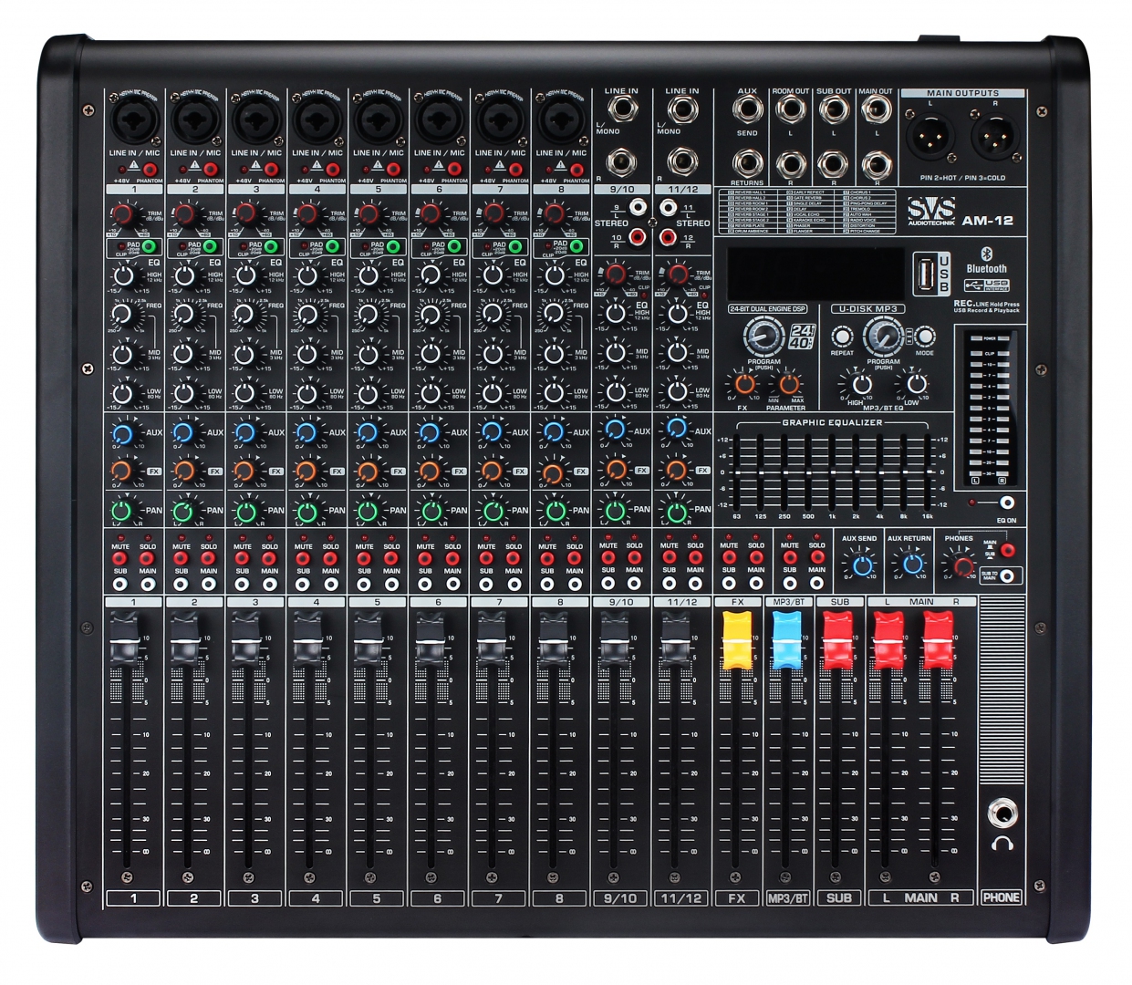 SVS Audiotechnik mixers AM-12 Микшерный пульт аналоговый, 12-канальный в Хакасии
