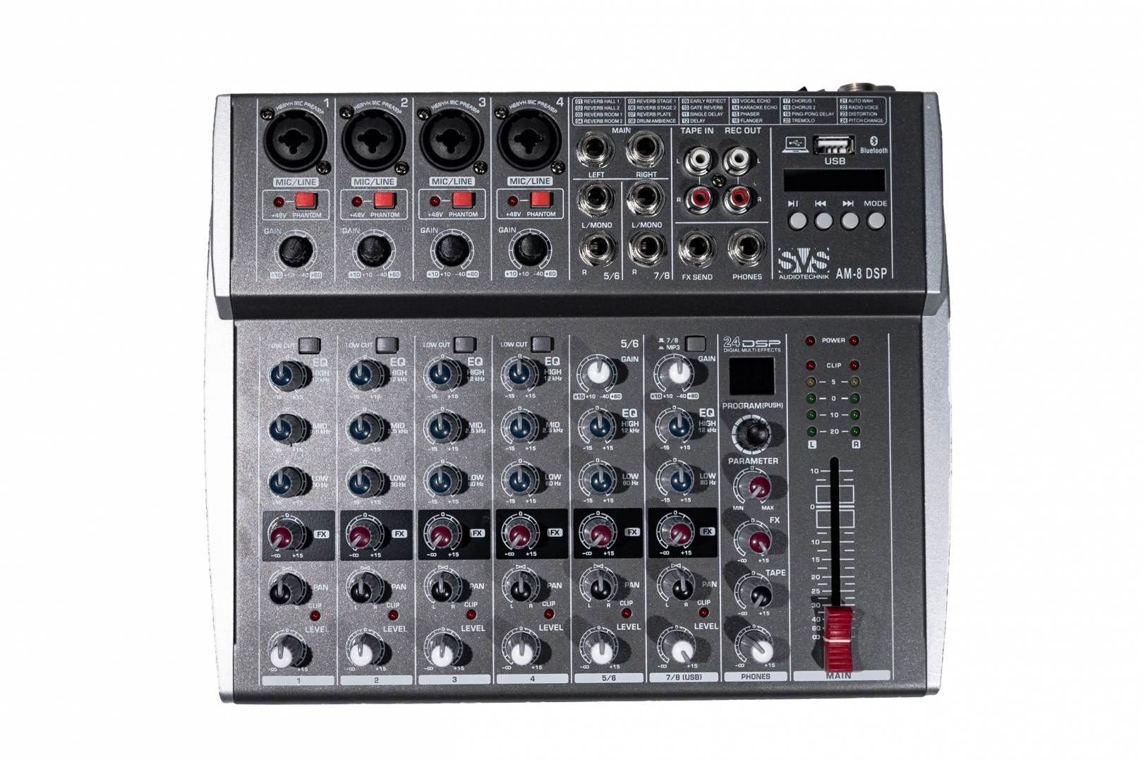 SVS Audiotechnik mixers AM-8 DSP Микшерный пульт аналоговый, 8-канальный в Хакасии
